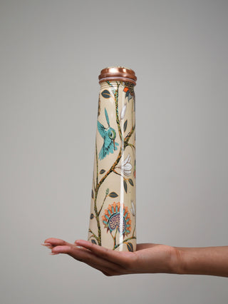 Vasanta Copper Bottle (birds & flowers)